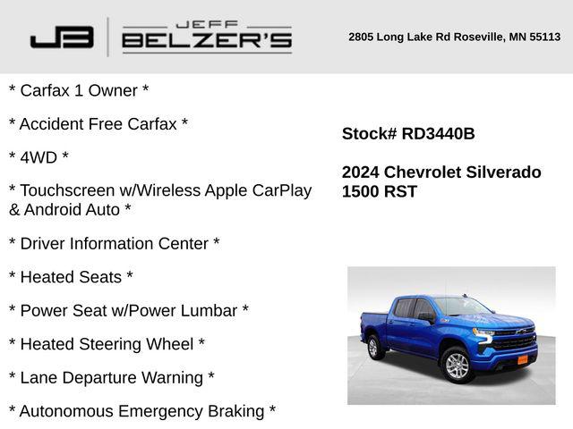 2024 Chevrolet Silverado 1500 4WD Crew Cab Short Bed RST