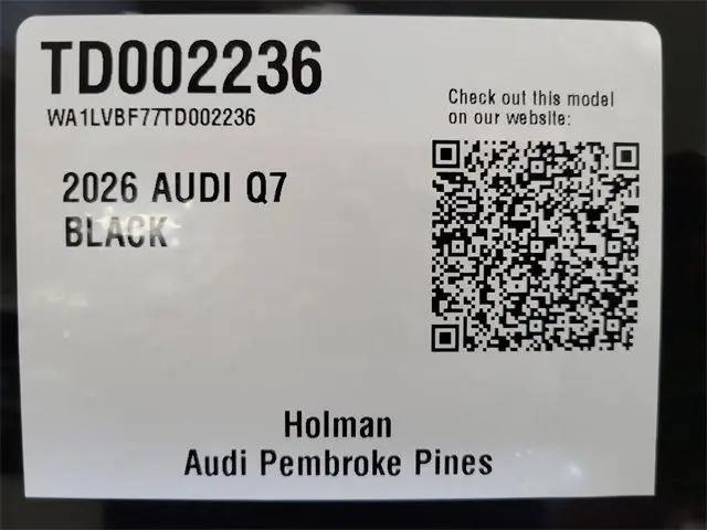 2026 Audi Q7 Premium Plus TFSI quattro tiptronic