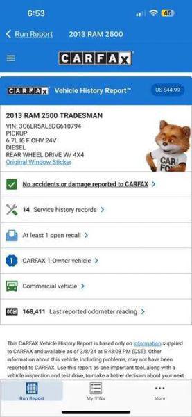 2013 Ram 2500 Tradesman