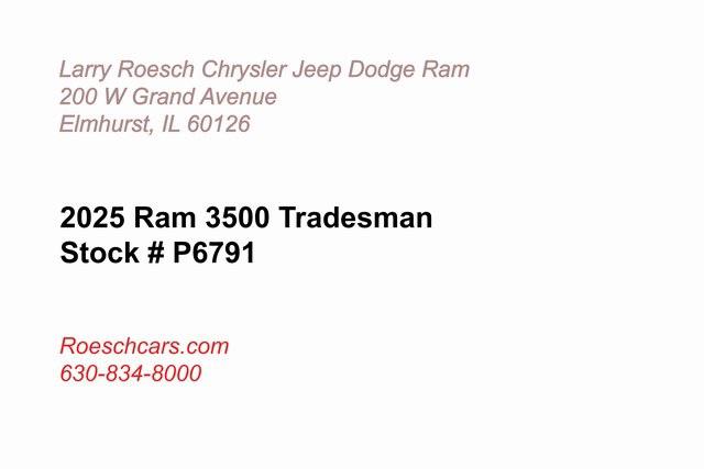 2025 RAM 3500 Tradesman Crew Cab 4x4 8 Box 2025 RAM 3500 Tradesman Crew Cab 4x4 8 Box