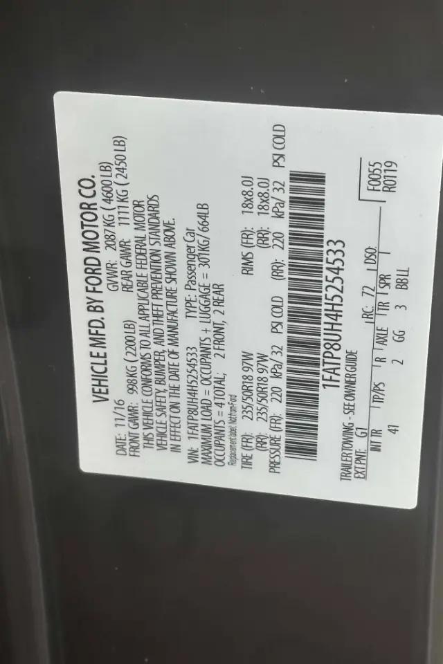 2017 Ford Mustang EcoBoost Premium