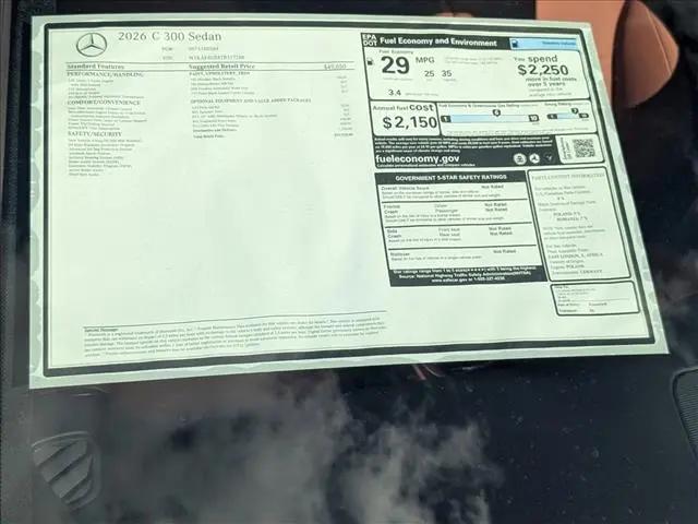 2026 Mercedes-Benz C-CLASS C 300 C 300