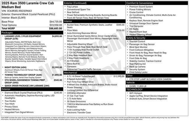2025 RAM 3500 Laramie Crew Cab 4x4 64 Box 2025 RAM 3500 Laramie Crew Cab 4x4 64 Box