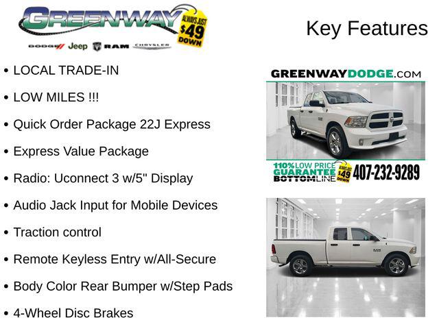 2018 RAM 1500 Express Quad Cab 4x2 64 Box