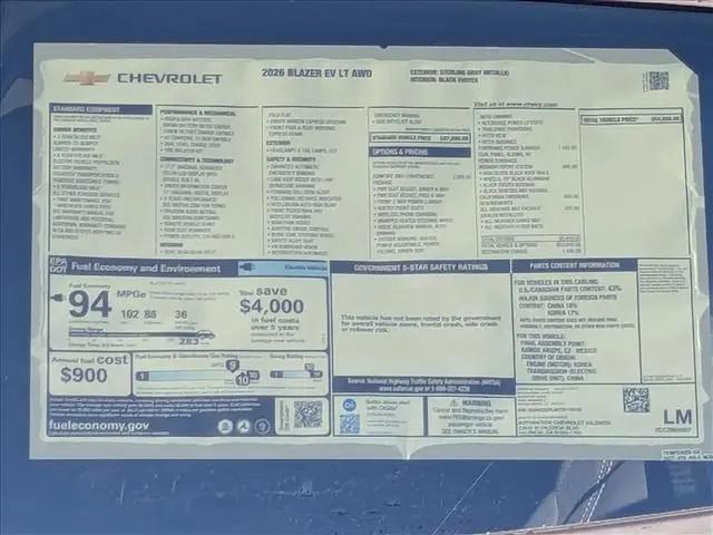 2026 Chevrolet V Blazer LT AWD