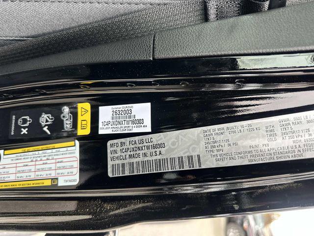 2026 Jeep Wrangler Sport S
