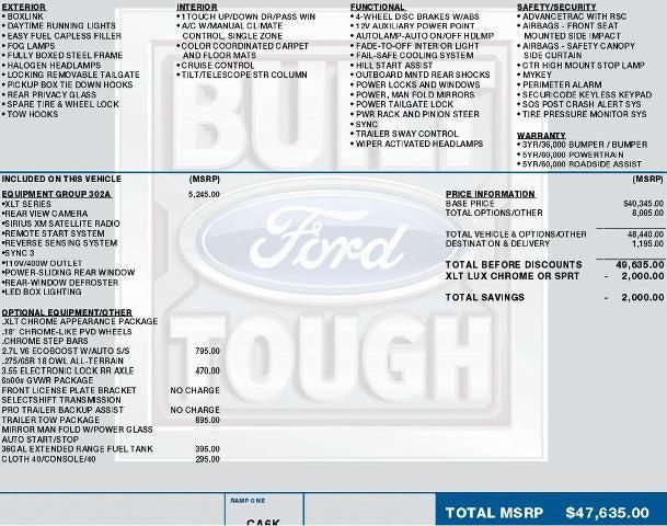 2016 Ford F-150 XLT 2016 Ford F-150 XLT