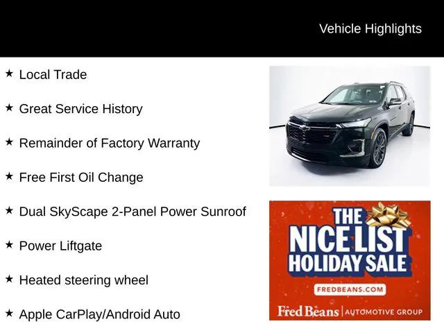 2023 Chevrolet Traverse AWD RS 2023 Chevrolet Traverse AWD RS