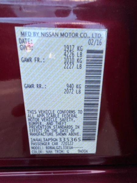 2016 Nissan Altima 2.5 S
