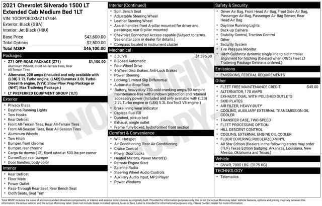 2021 Chevrolet Silverado 1500 4WD Double Cab Standard Bed LT 2021 Chevrolet Silverado 1500 4WD Double Cab Standard Bed LT