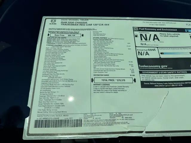 2026 Ram 5500 Chassis Cab Tradesman/Big Horn