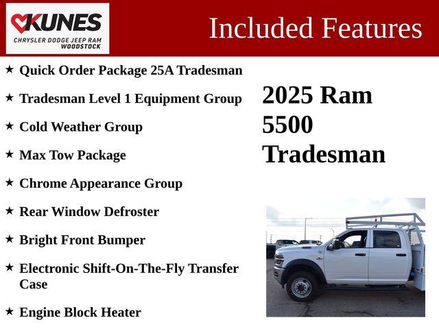 2025 RAM Ram 5500 Chassis Cab RAM 5500 TRADESMAN CHASSIS CREW CAB 4X4 84 CA