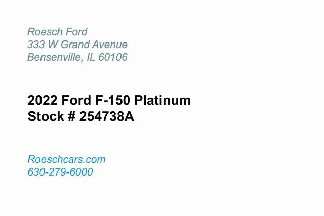 2022 Ford F-150 Platinum 2022 Ford F-150 Platinum