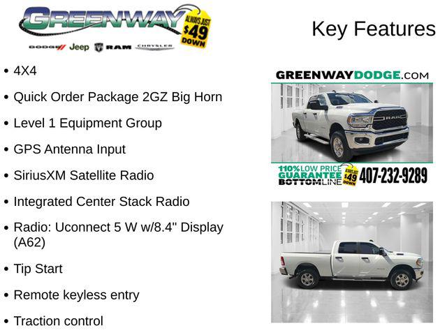2024 RAM 2500 Big Horn Crew Cab 4x4 64 Box 2024 RAM 2500 Big Horn Crew Cab 4x4 64 Box