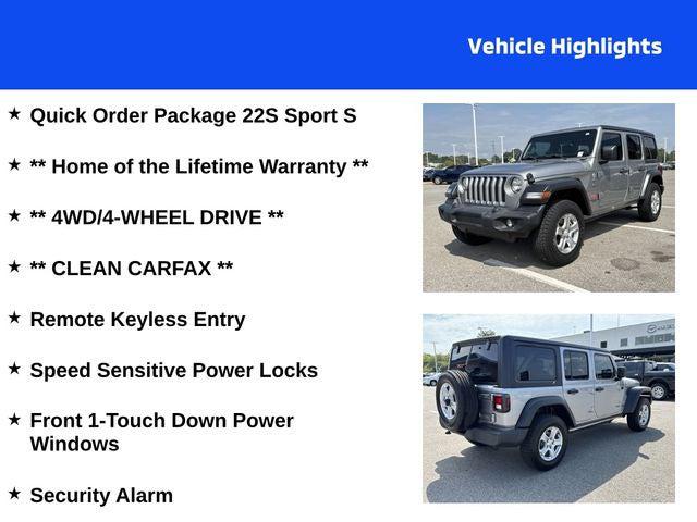 2020 Jeep Wrangler Unlimited Sport S 4X4 2020 Jeep Wrangler Unlimited Sport S 4X4
