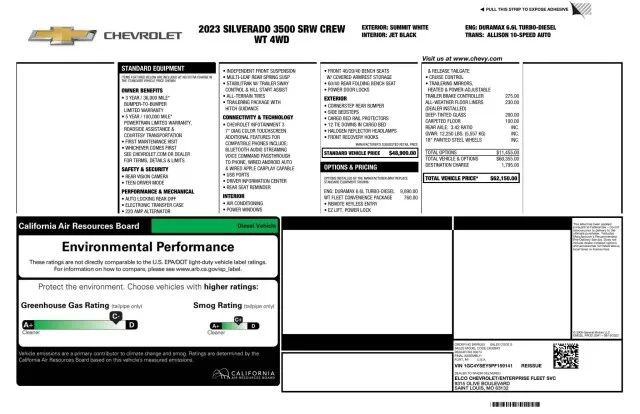 2023 Chevrolet Silverado 3500HD 4WD Crew Cab Long Bed WT