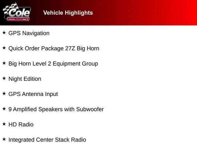 2026 RAM Ram 1500 RAM 1500 BIG HORN CREW CAB 4X4 57 BOX 2026 RAM Ram 1500 RAM 1500 BIG HORN CREW CAB 4X4 57 BOX