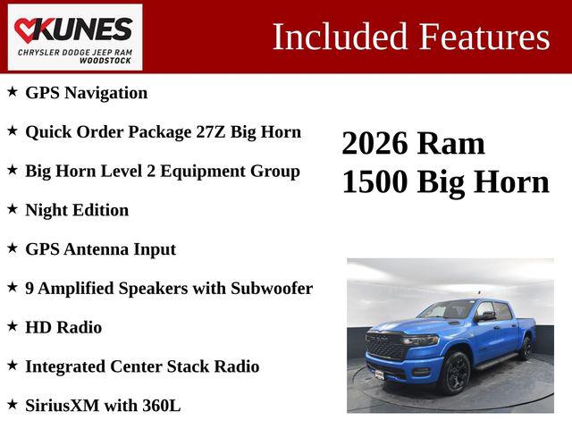 2026 RAM Ram 1500 RAM 1500 BIG HORN CREW CAB 4X4 57 BOX