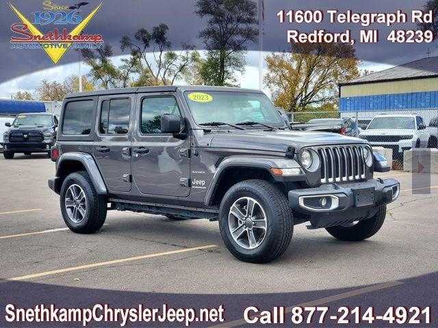2023 Jeep Wrangler 4-Door Sahara 4x4 for sale in Redford, MI