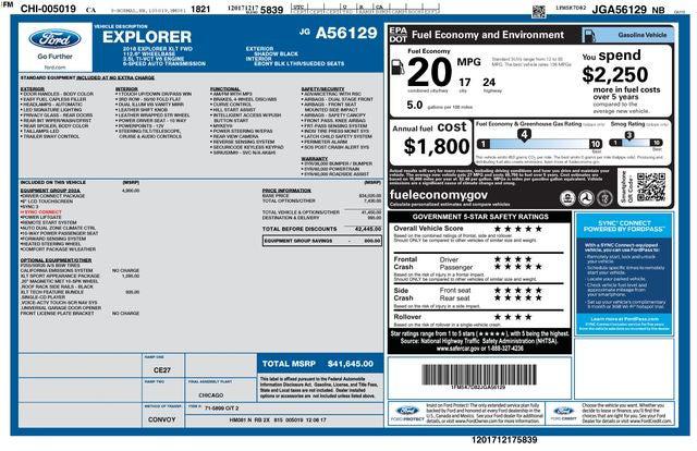 2018 Ford Explorer XLT 2018 Ford Explorer XLT