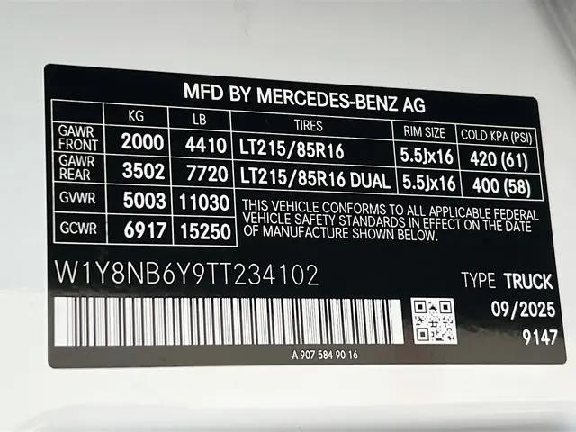 2026 Mercedes-Benz Sprinter 3500XD Standard Roof 4-Cyl Diesel HO