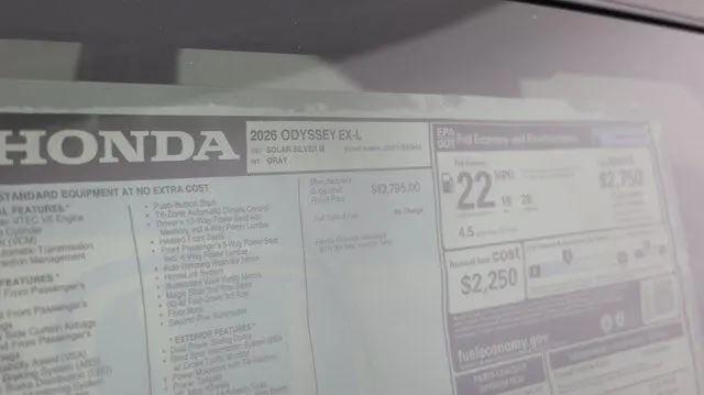 2026 Honda Odyssey EX-L