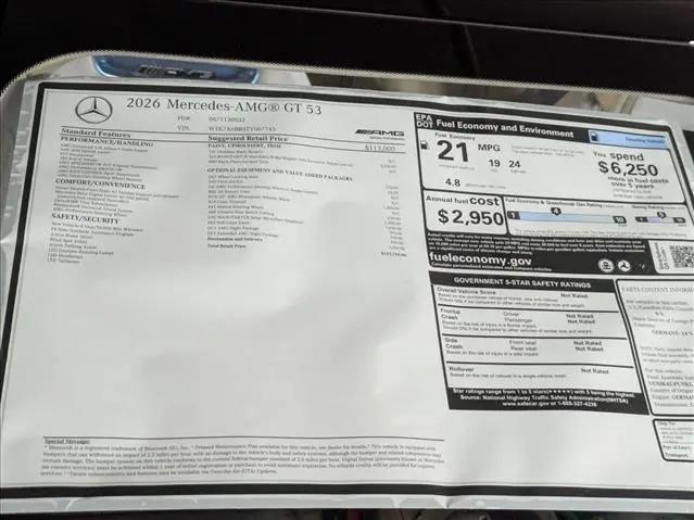 2026 Mercedes-Benz AMG GT 53 AMG GT 53