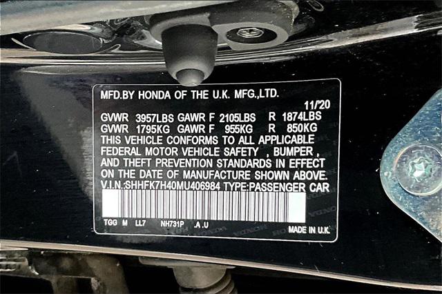 2021 Honda Civic Hatchback Sport 2021 Honda Civic Hatchback Sport