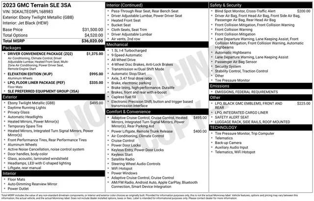 2023 GMC Terrain AWD SLE