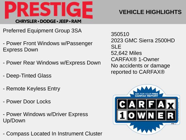 2023 GMC Sierra 2500HD 4WD Crew Cab Standard Bed SLE