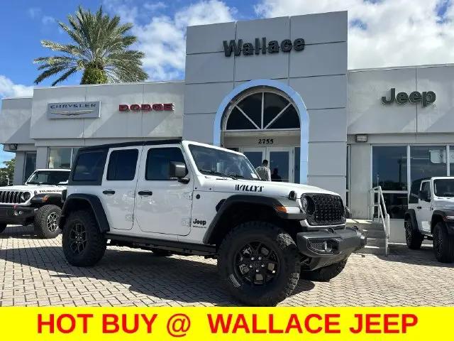 2026 Jeep Wrangler 4-Door Willys 4x4 for sale in Stuart, FL