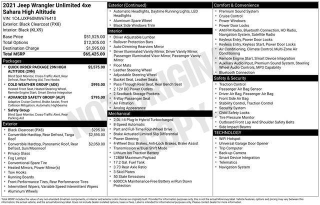 2021 Jeep Wrangler 4xe Unlimited High Altitude 4x4