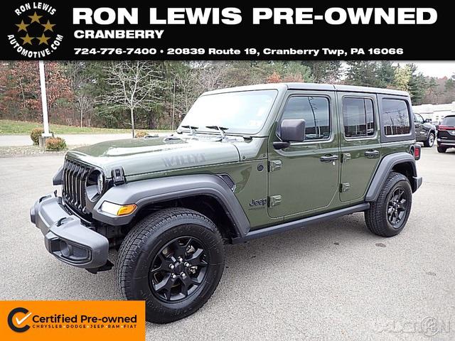 2021 Jeep Wrangler Unlimited Willys 4x4 2021 Jeep Wrangler Unlimited Willys 4x4