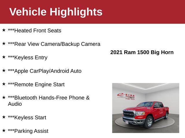 2021 RAM 1500 Big Horn Crew Cab 4x4 57 Box 2021 RAM 1500 Big Horn Crew Cab 4x4 57 Box
