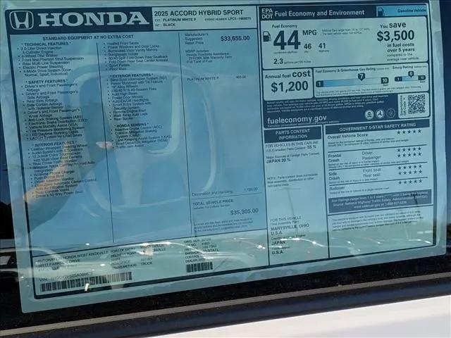 2025 Honda Accord Sedan Sport