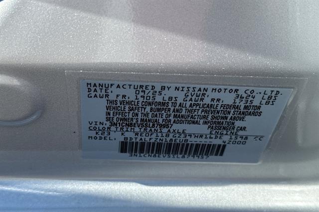 2025 Nissan Versa 1.6 SV