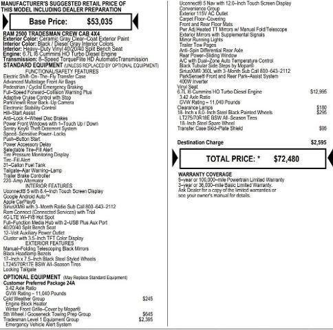 2026 RAM Ram 2500 RAM 2500 TRADESMAN CREW CAB 4X4 64 BOX