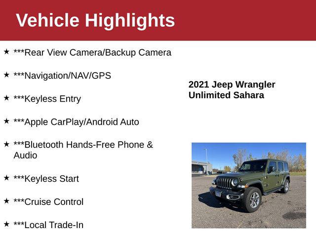 2021 Jeep Wrangler Unlimited Sahara 2021 Jeep Wrangler Unlimited Sahara