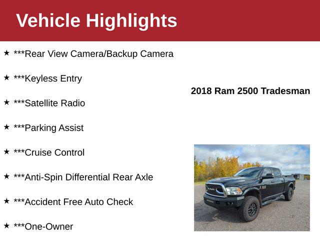 2018 RAM 2500 Tradesman Crew Cab 4x4 64 Box 2018 RAM 2500 Tradesman Crew Cab 4x4 64 Box