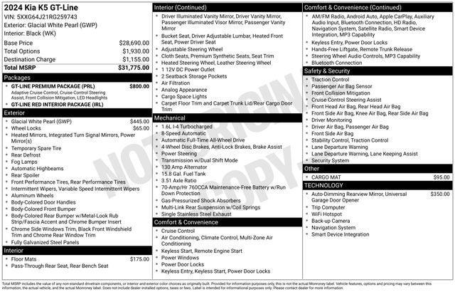 2024 Kia K5 GT-Line