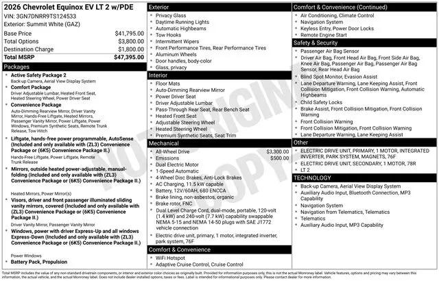 2026 Chevrolet Equinox LT 2, FWD