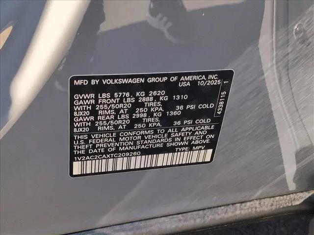 2026 Volkswagen Atlas Cross Sport SEL R-Line Black