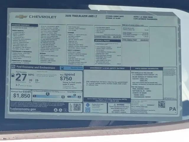 2026 Chevrolet TrailBlazer AWD LT