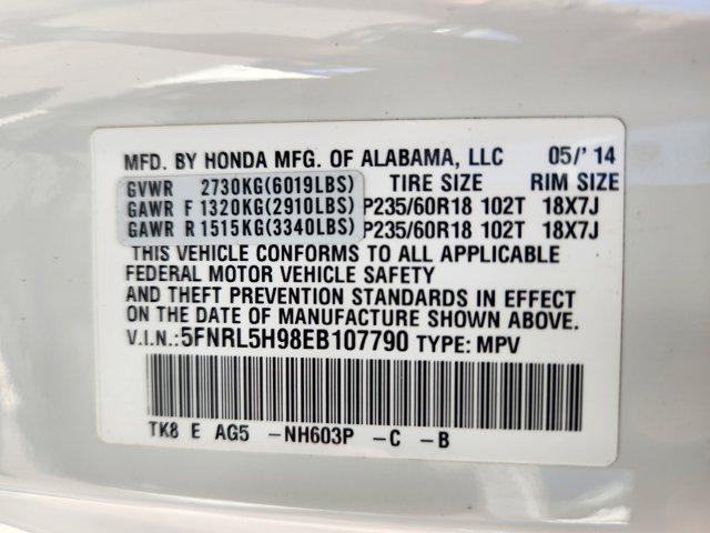 2014 Honda Odyssey Touring