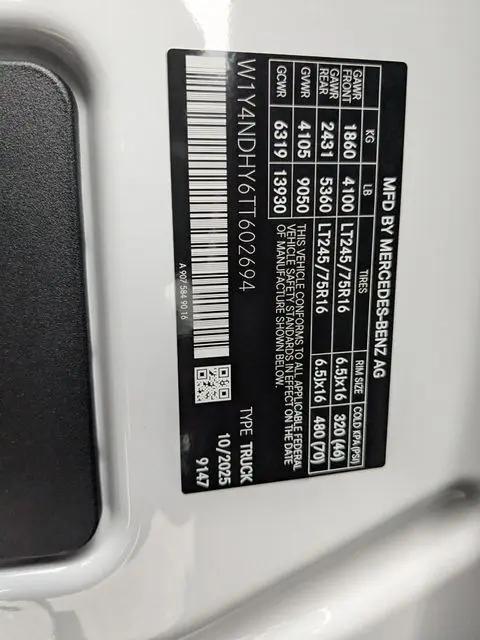 2026 Mercedes-Benz Sprinter 2500 High Roof 4-Cyl Diesel HO