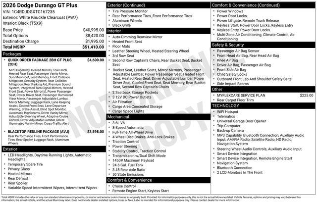 2026 Dodge Durango GT PLUS AWD