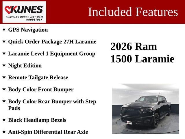 2026 RAM Ram 1500 RAM 1500 LARAMIE CREW CAB 4X4 57 BOX