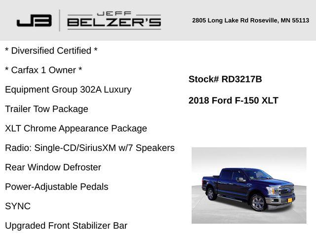 2018 Ford F-150 XLT 2018 Ford F-150 XLT