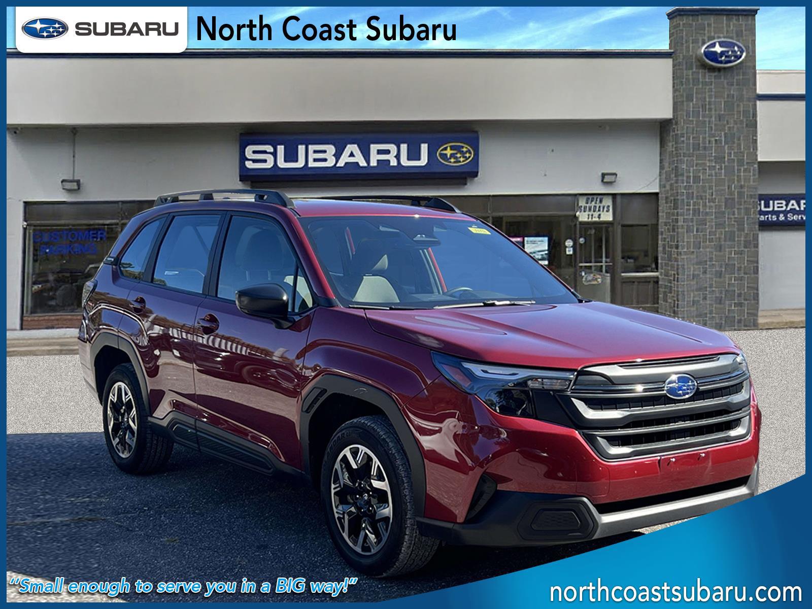 Crimson Red Pearl 2025 Subaru Forester Crossover AWD SUV / Crossover All-Wheel Drive Continuously Variable Transmission