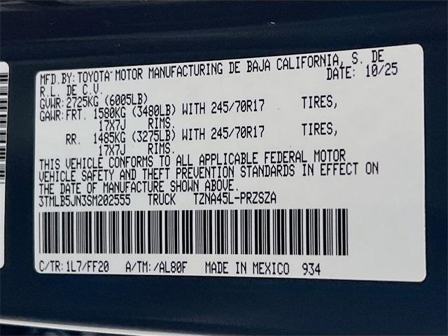 2025 Toyota Tacoma SR5